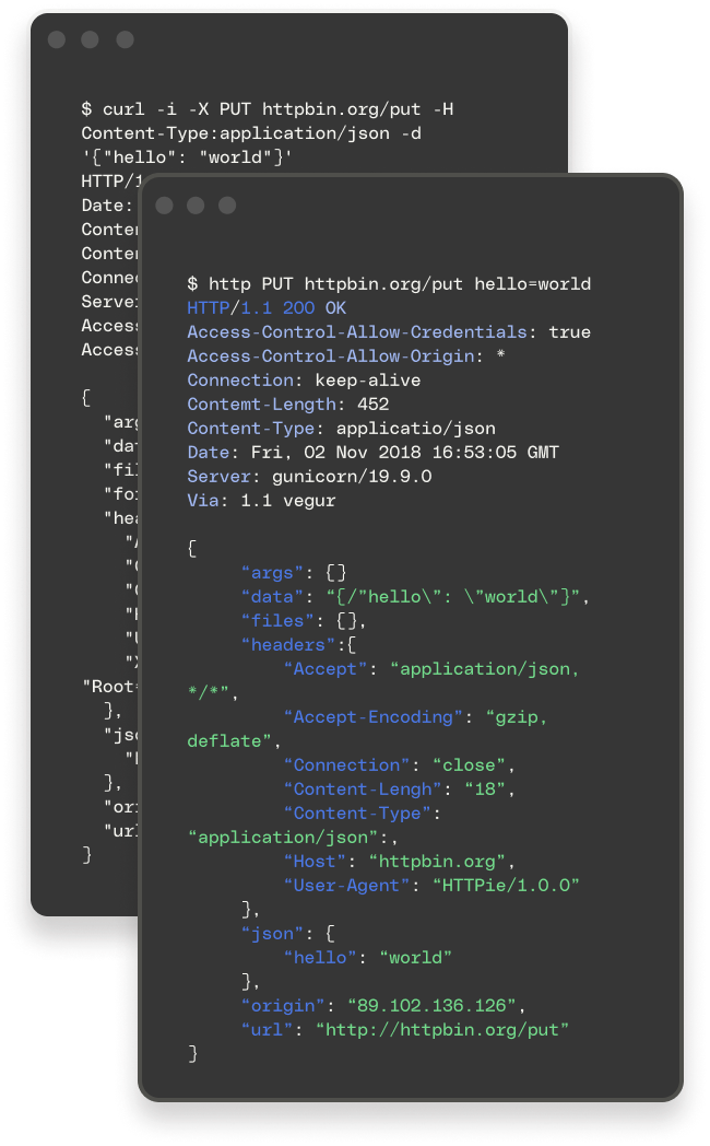 HTTPie demo