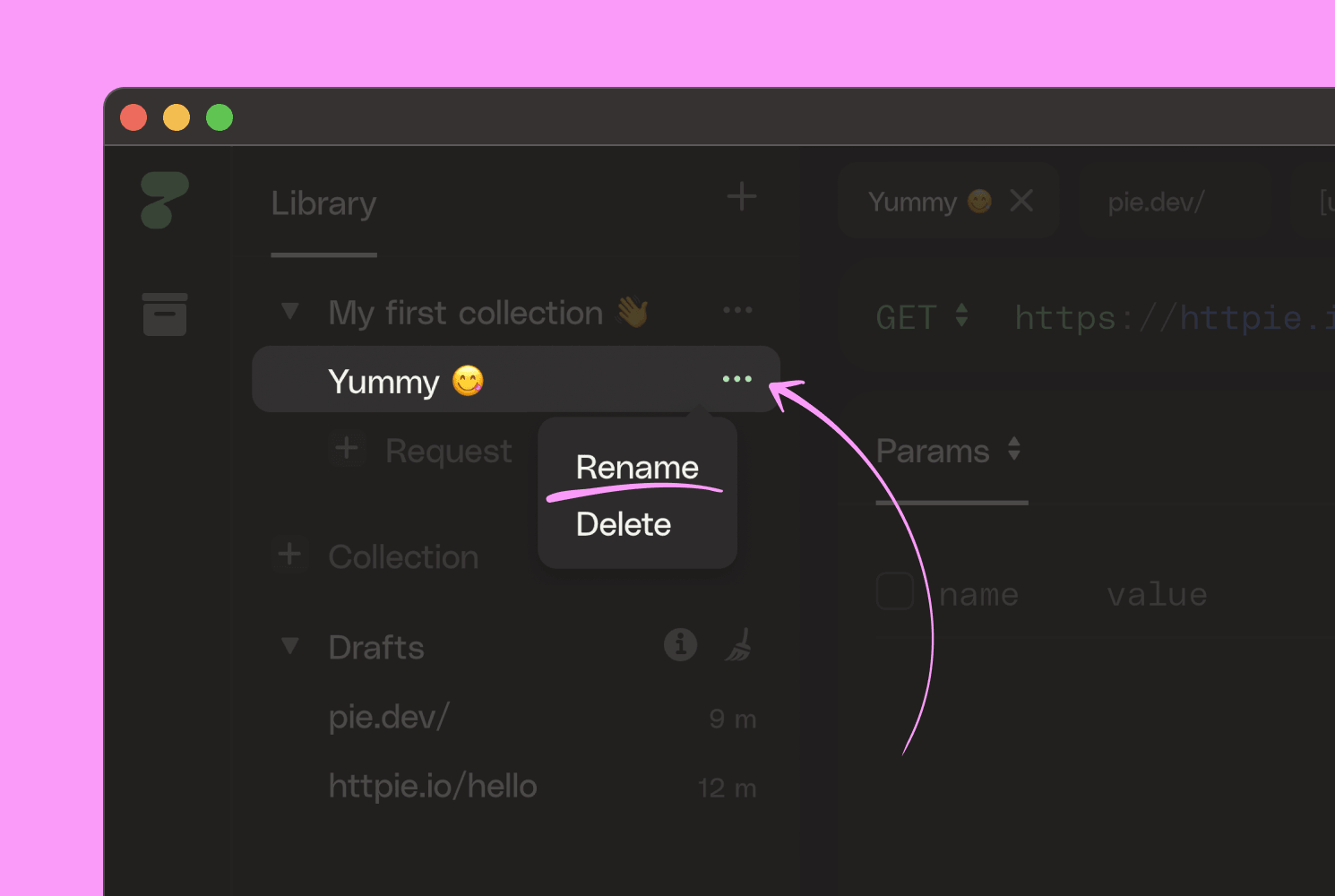 HTTPie named requests