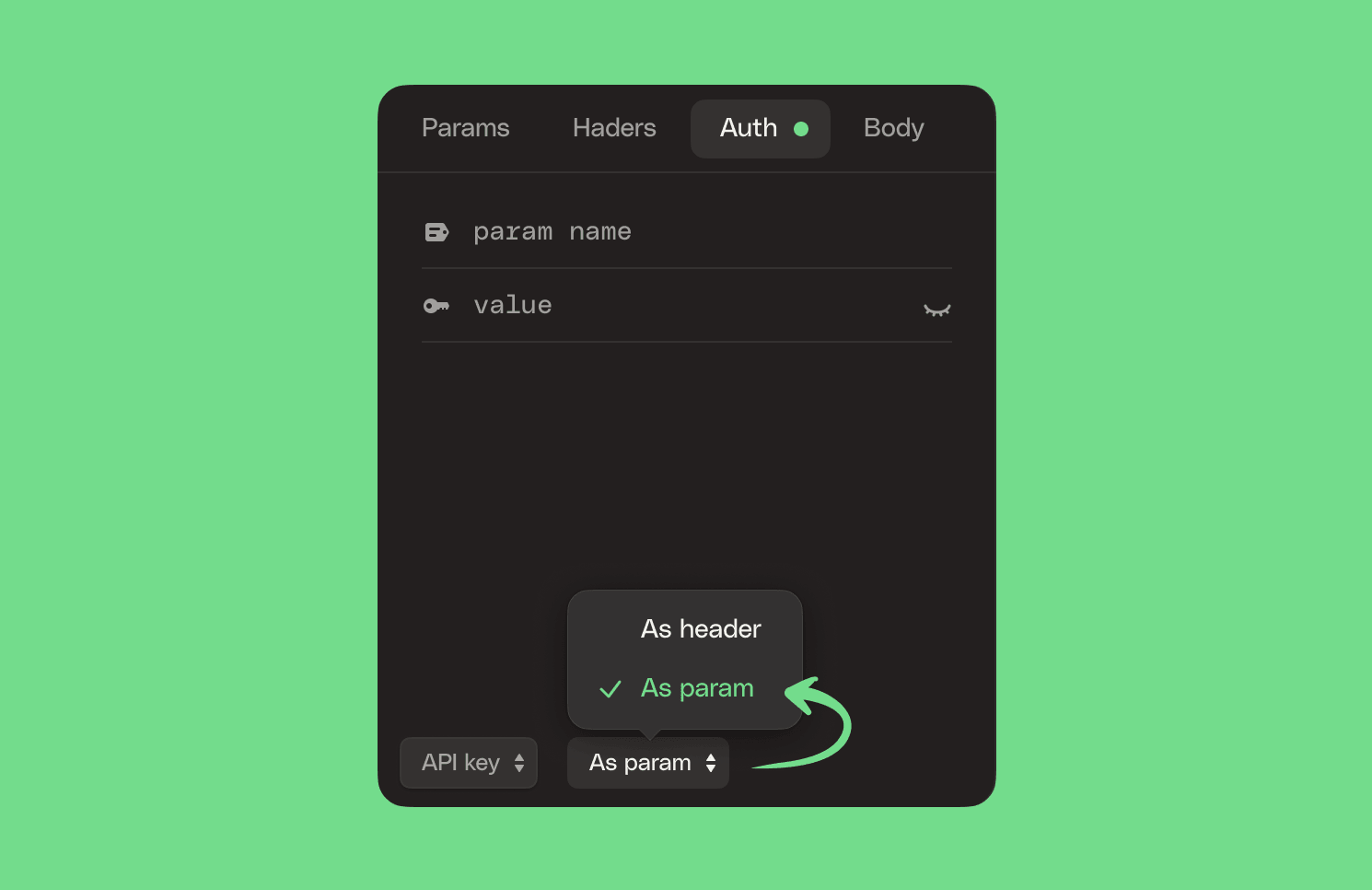 API key via a URL_parameter