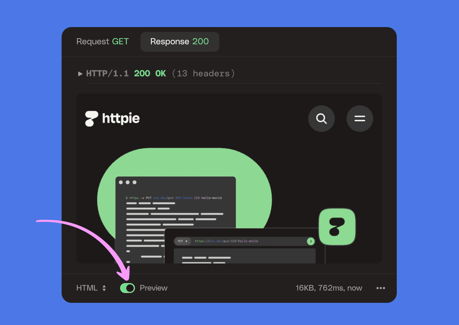 Preview toggle