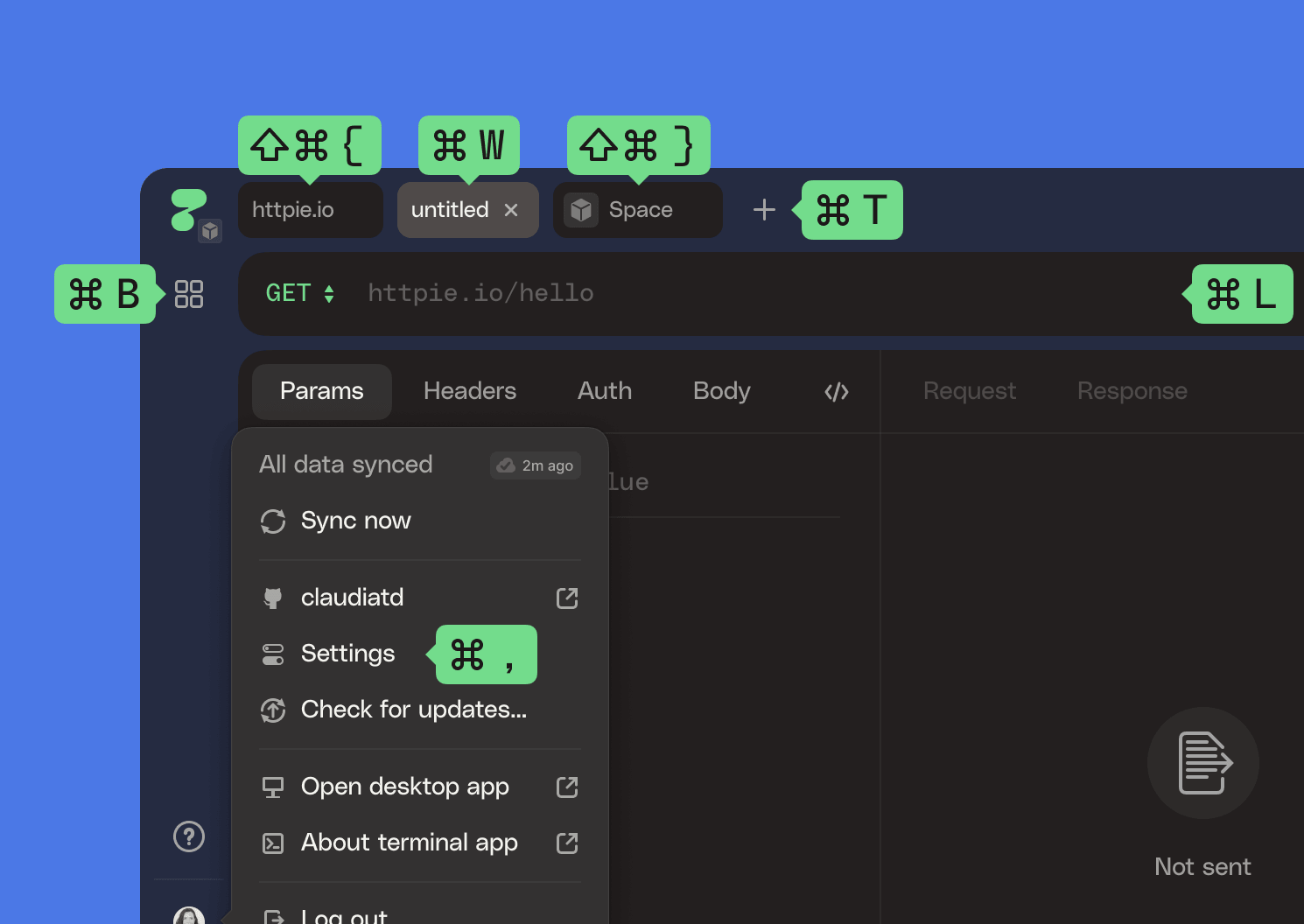 Keyboard shortcuts