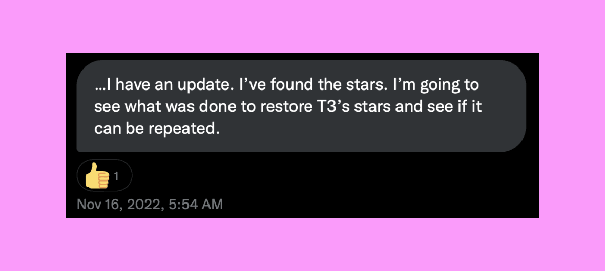Our stars have been supposedly found